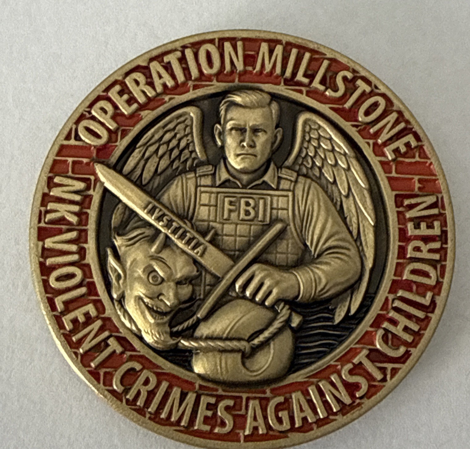 FBI Newark Division VCAC Violent Crimes Against Children  Challenge Coin