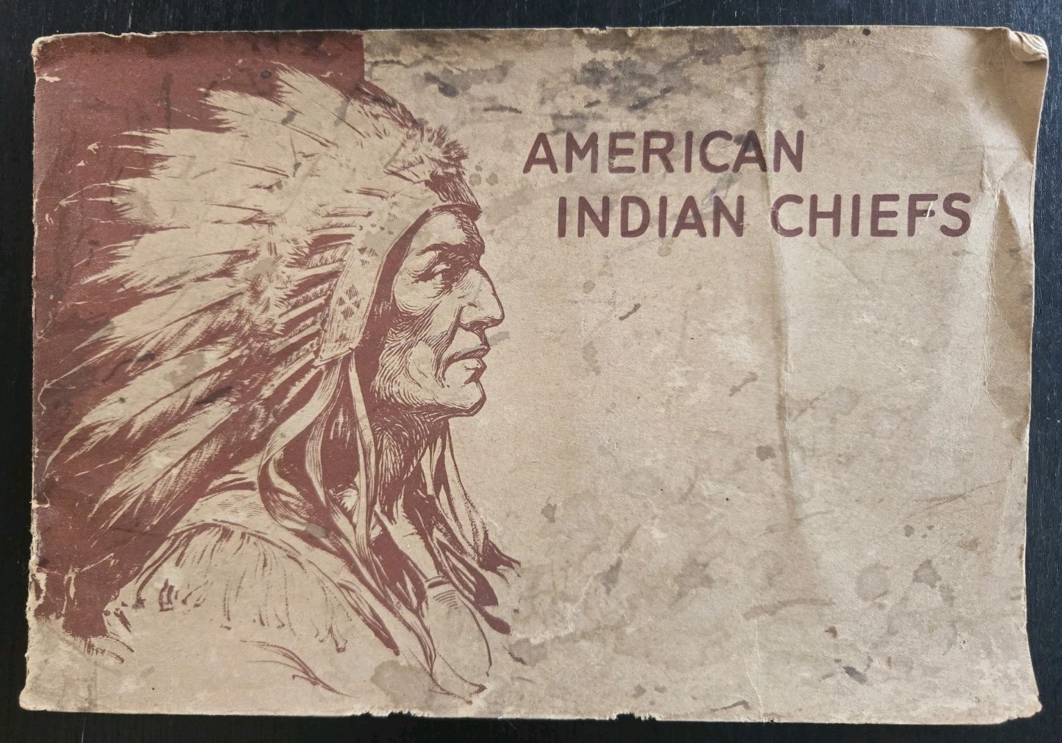 Rare 1954 Book of American Indian Chiefs collection of 40 Red Man Images