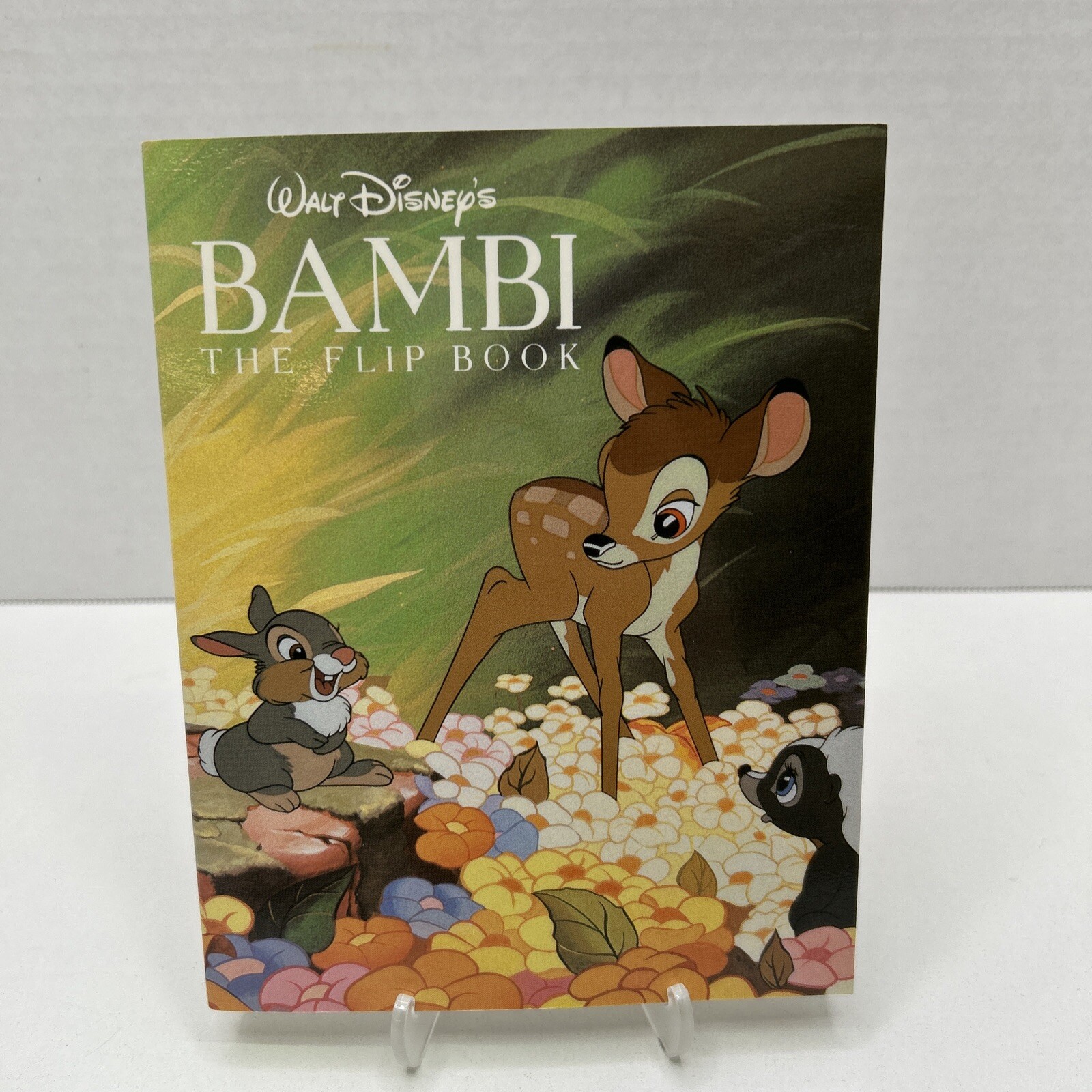 Vintage Disney's BAMBI THE FLIP BOOK Signed By 4 READ, SEE PHOTOS