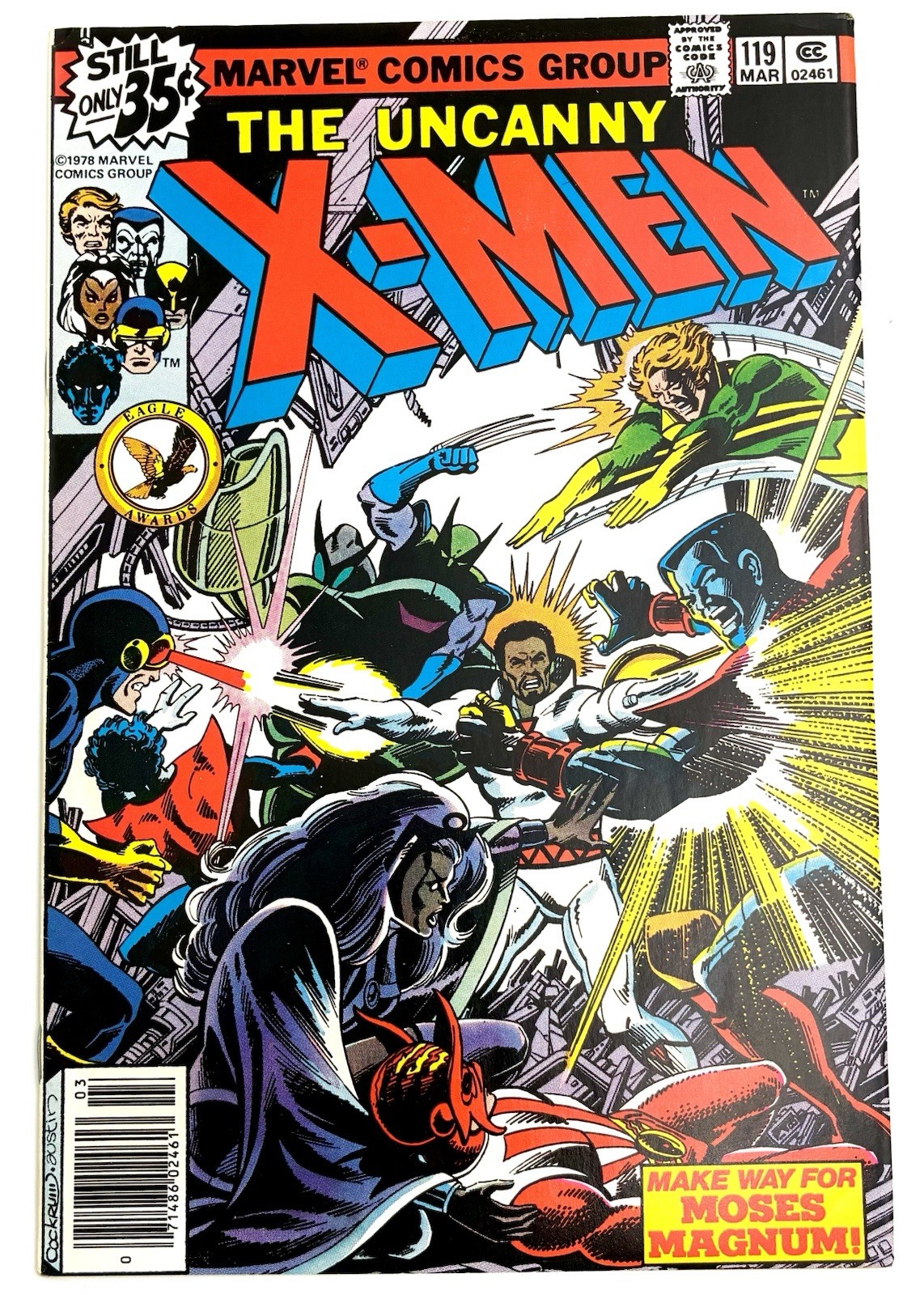 Uncanny X-MEN #119 1979 8.0 VF 🔑 1st Cameo Proteus Voice 🔑 Banshee Sacrifice