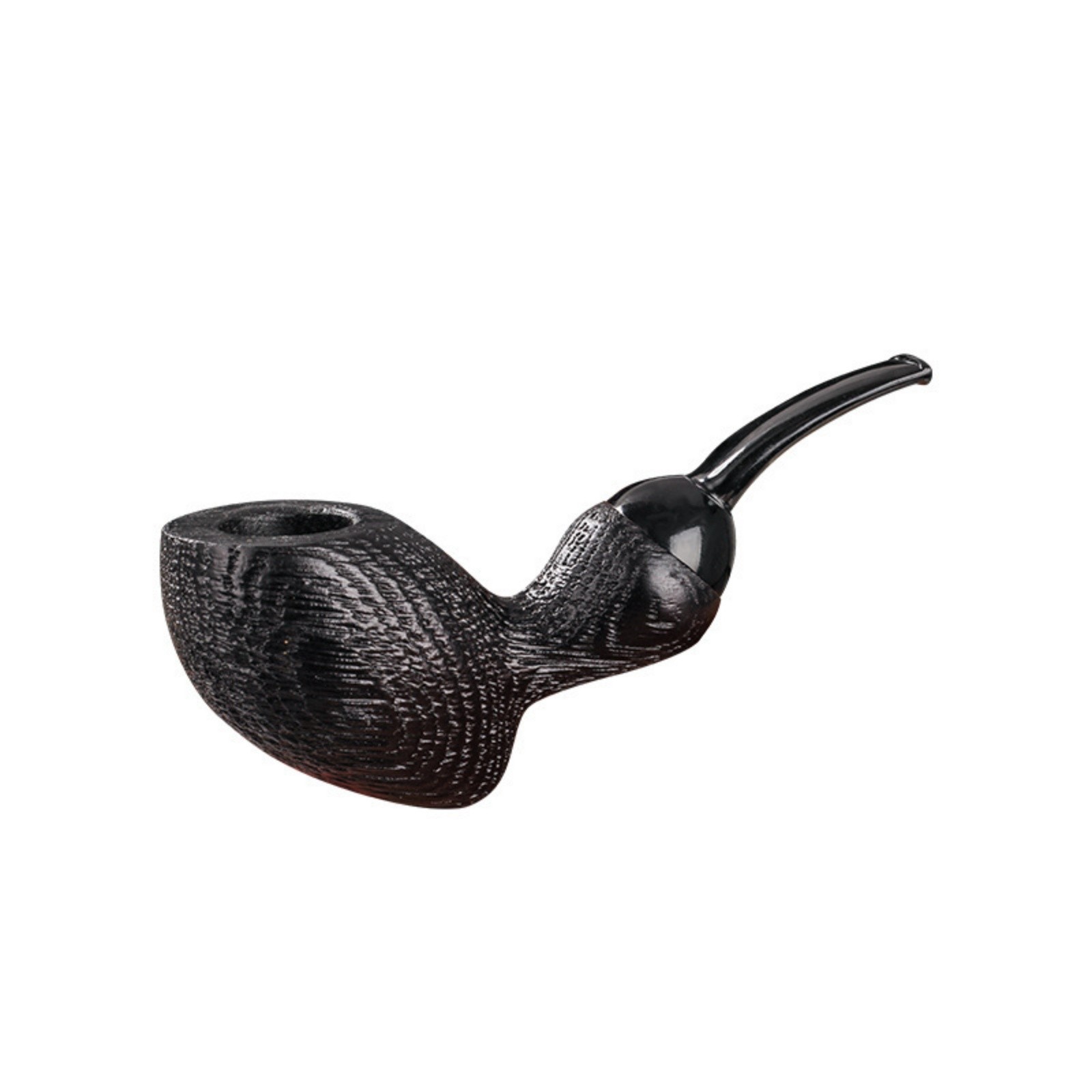 Handmade Oak Wood Puffer Fish Tobacco Pipe 3mm Filter Smoking Pipe Durable