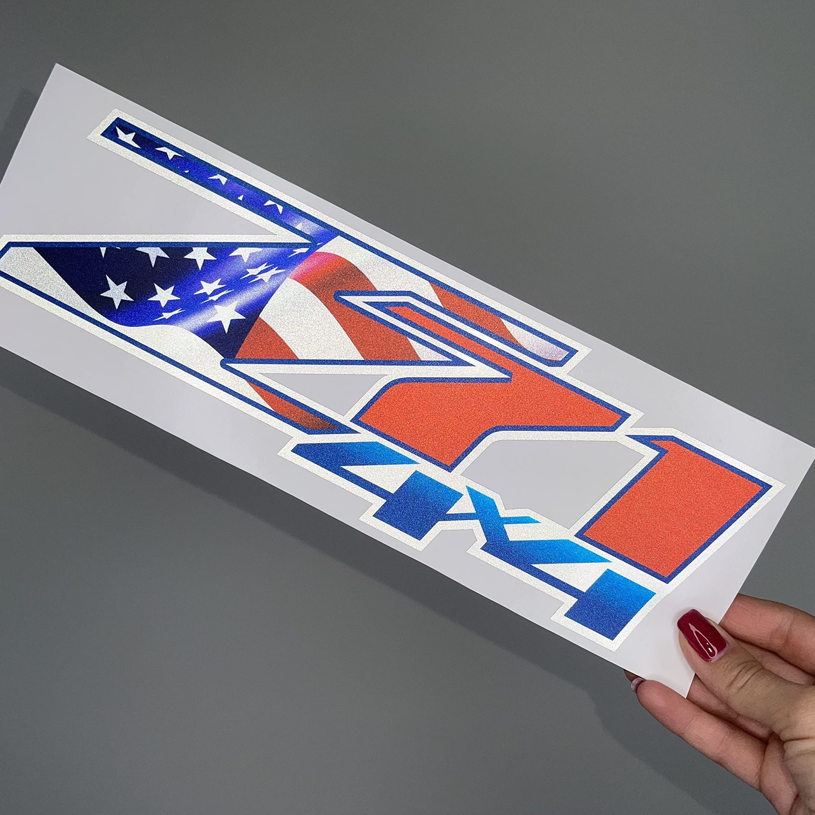 Z71 4x4 Reflective Decals Silverado 1500-2500 HD Stickers (Set of 2 Reflectiv...