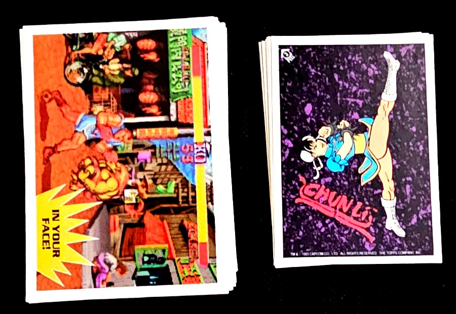 1993 TOPPS STREET FIGHTER II COMPLETE 88 CARD BASE SET + 11 STICKER SET