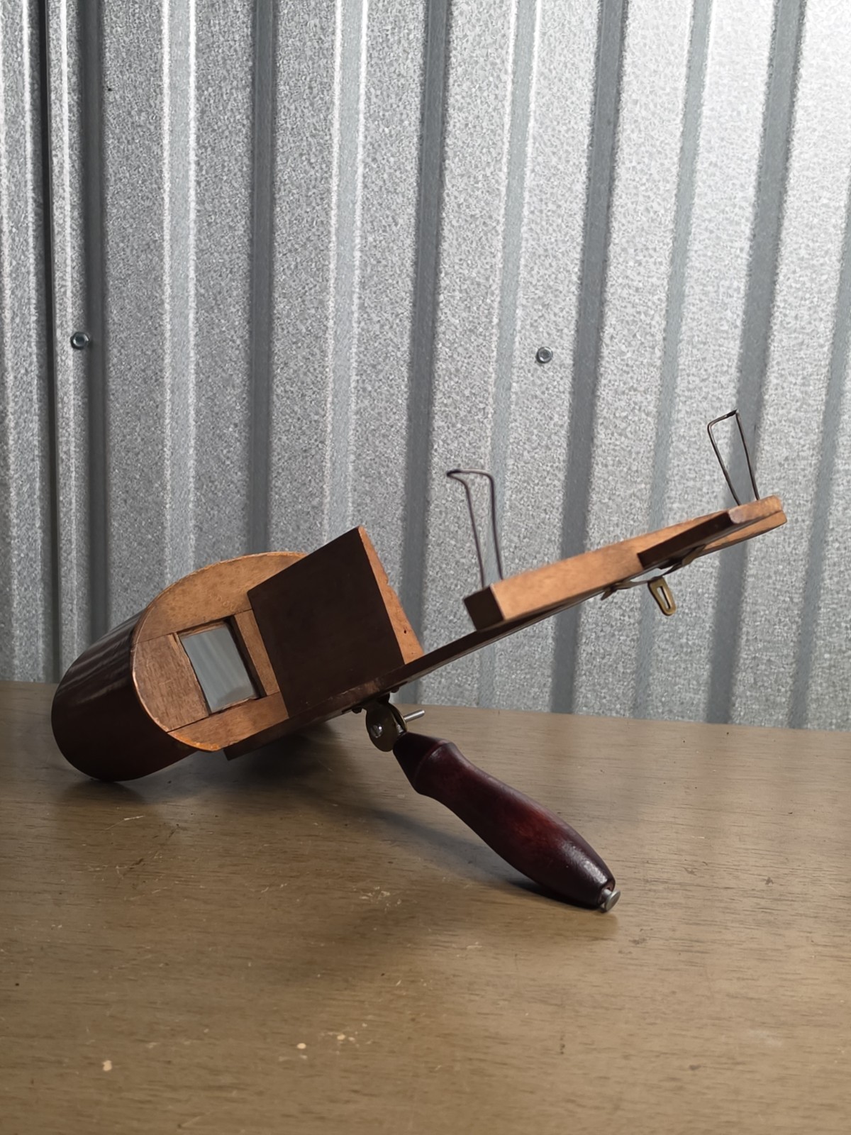 Antique Vtg Wood Stereoscope Victorian 3d photo viewer Art Deco