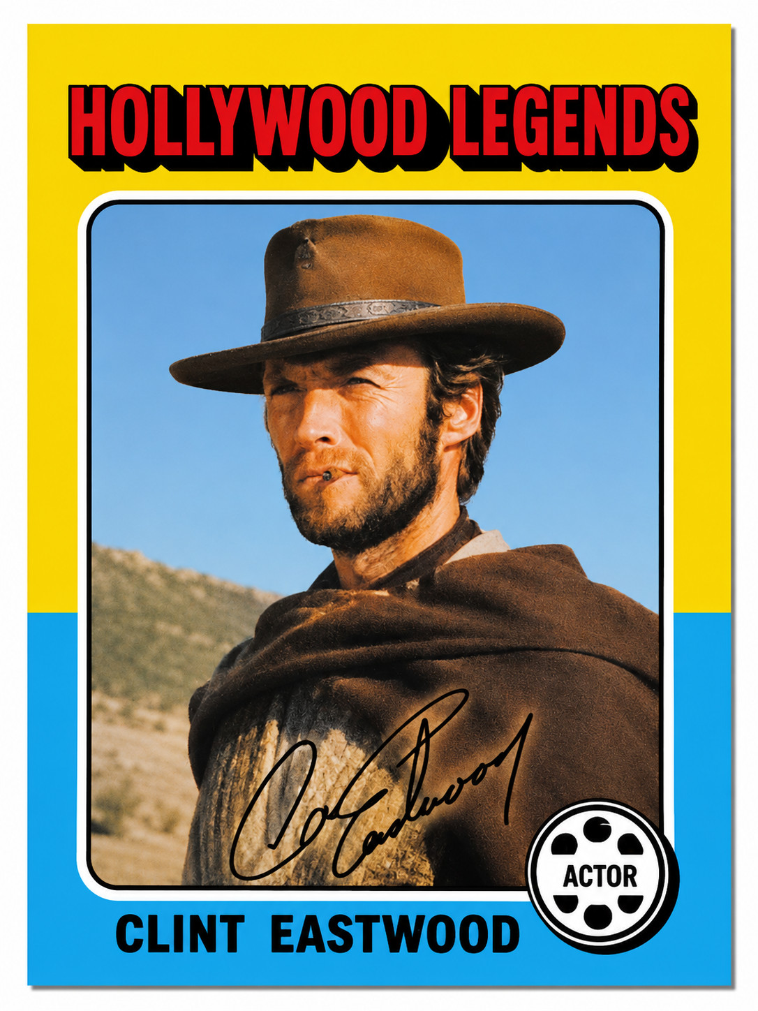CLINT EASTWOOD HOLLYWOOD LEGENDS COLLECTIBLE ACEO TRADING CARD MOVIE MEMORABILIA