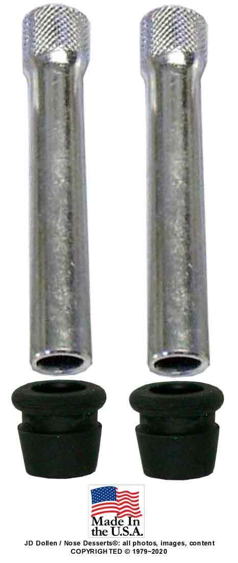 2-pcs Aluminum Tobacco Bong Water Pipe Parts 5.5-inch Stem Tubes+Rubber Grommets