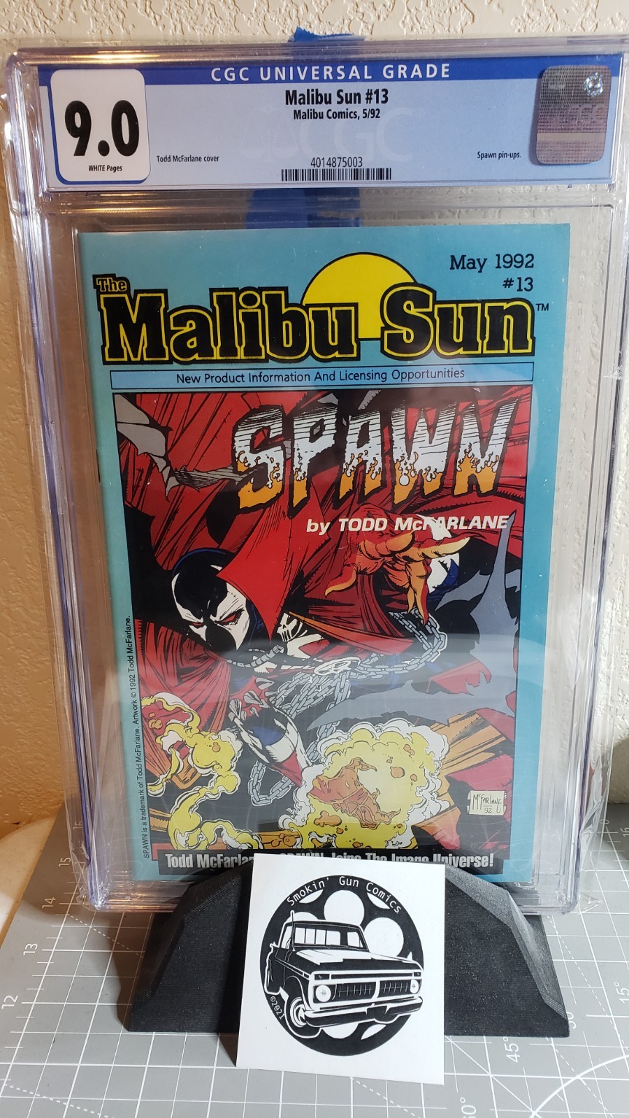 MALIBU SUN #13 CGC 9.0 WHITE PAGES 1ST SPAWN COVER MAY 1992 MODERN 🔑 