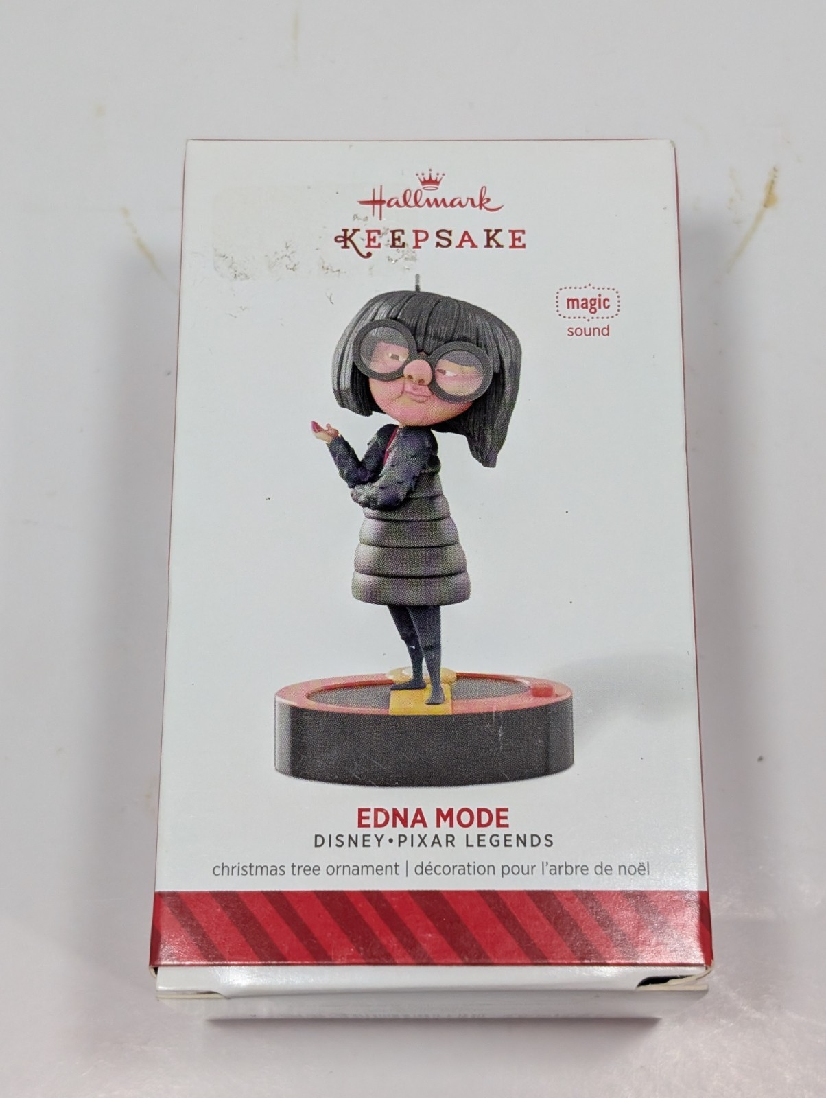 Hallmark Edna Mode Disney Incredibles 2014 Magic Sound Keepsake Tree Ornament