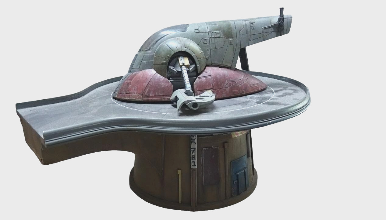 star wars diorama display base micro scale H 5 in x L 12 in x W 9.75 in 