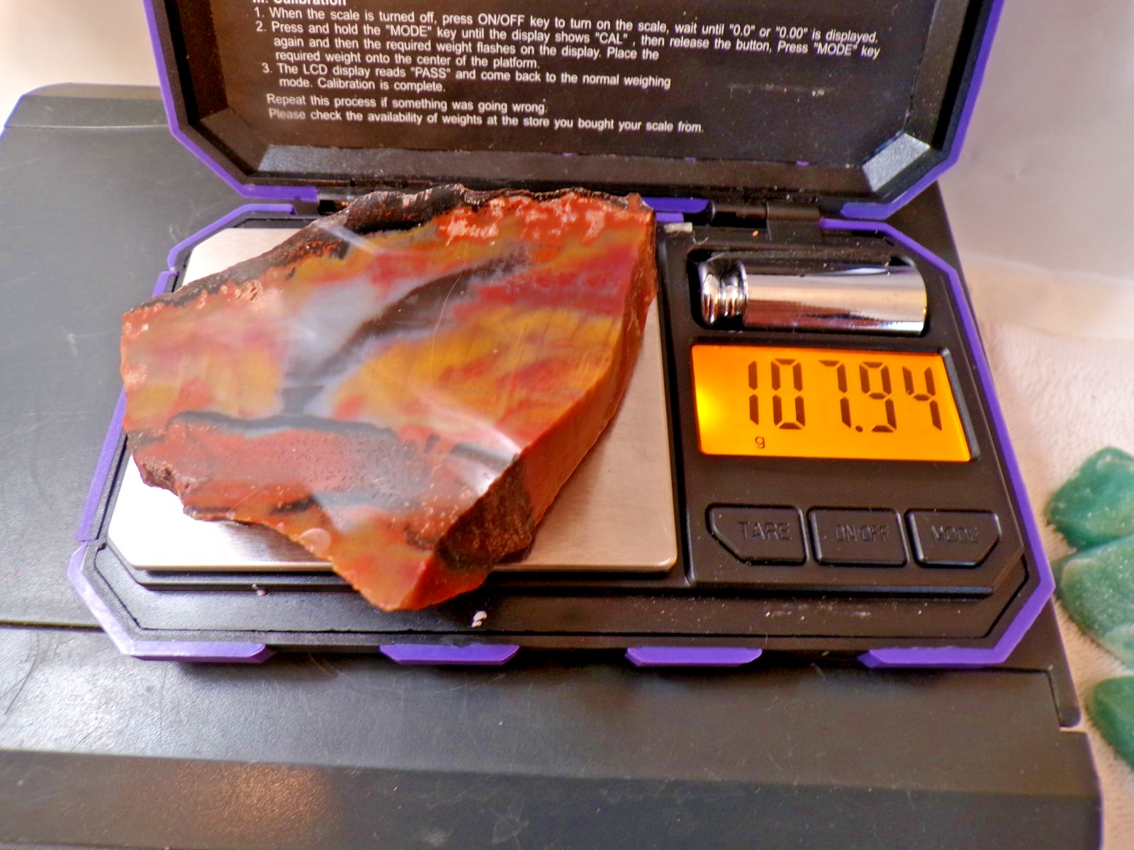 Arizona Petrified Wood Polished Slab, Multi-Colored, 3