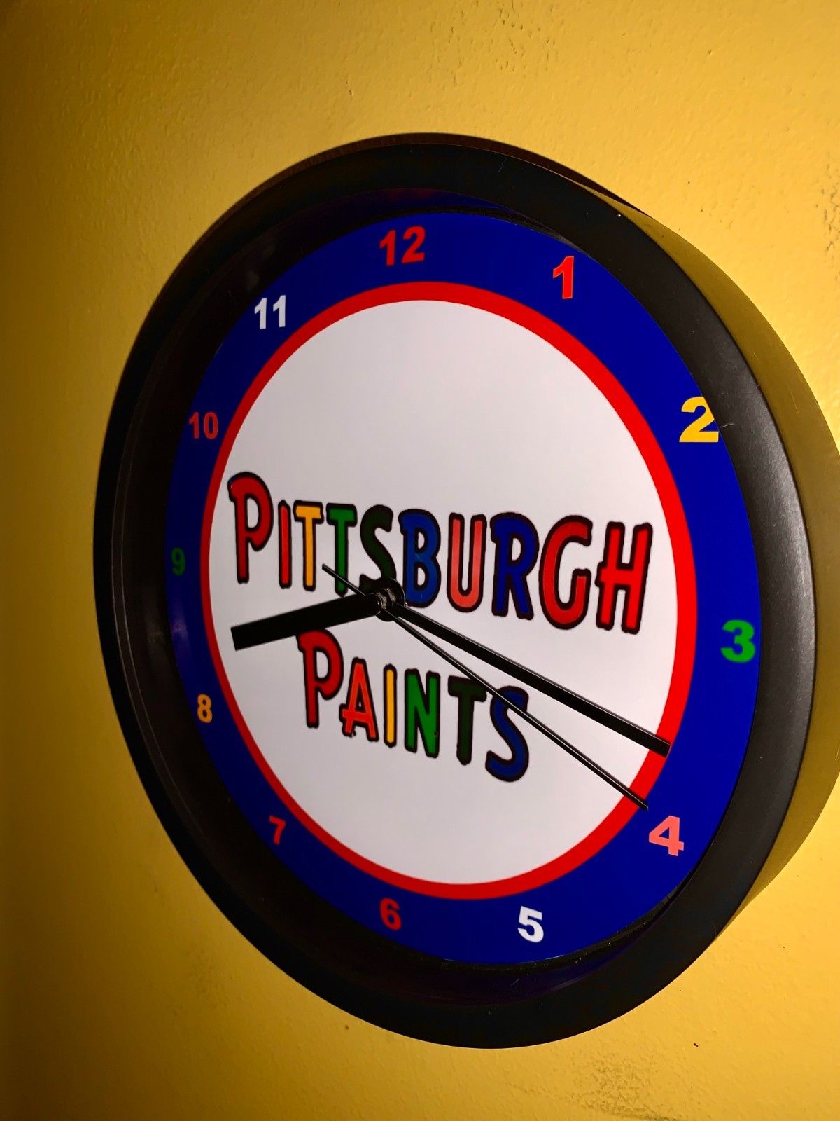 Pittsburgh Paints Hardware Store Painter Garage Advertising Clock Sign