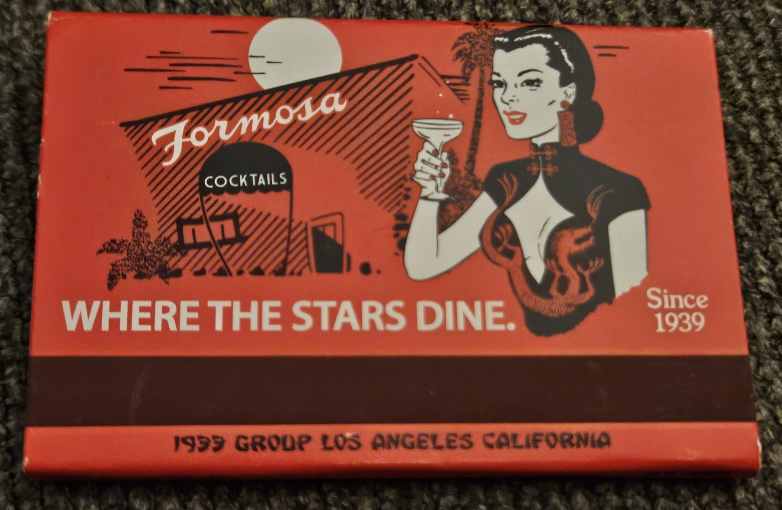 RARE Vintage Style Formosa Restaurant Matchbook Hollywood Los Angeles CA New🔥🥡