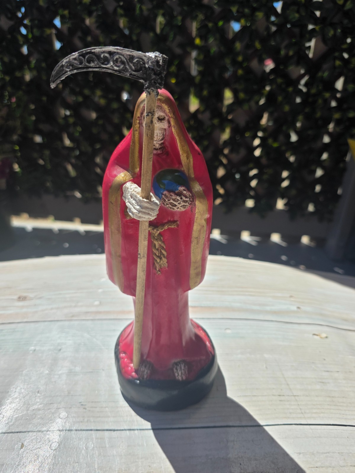 Santa Muerte Blessed, Color Pink, Size 10\