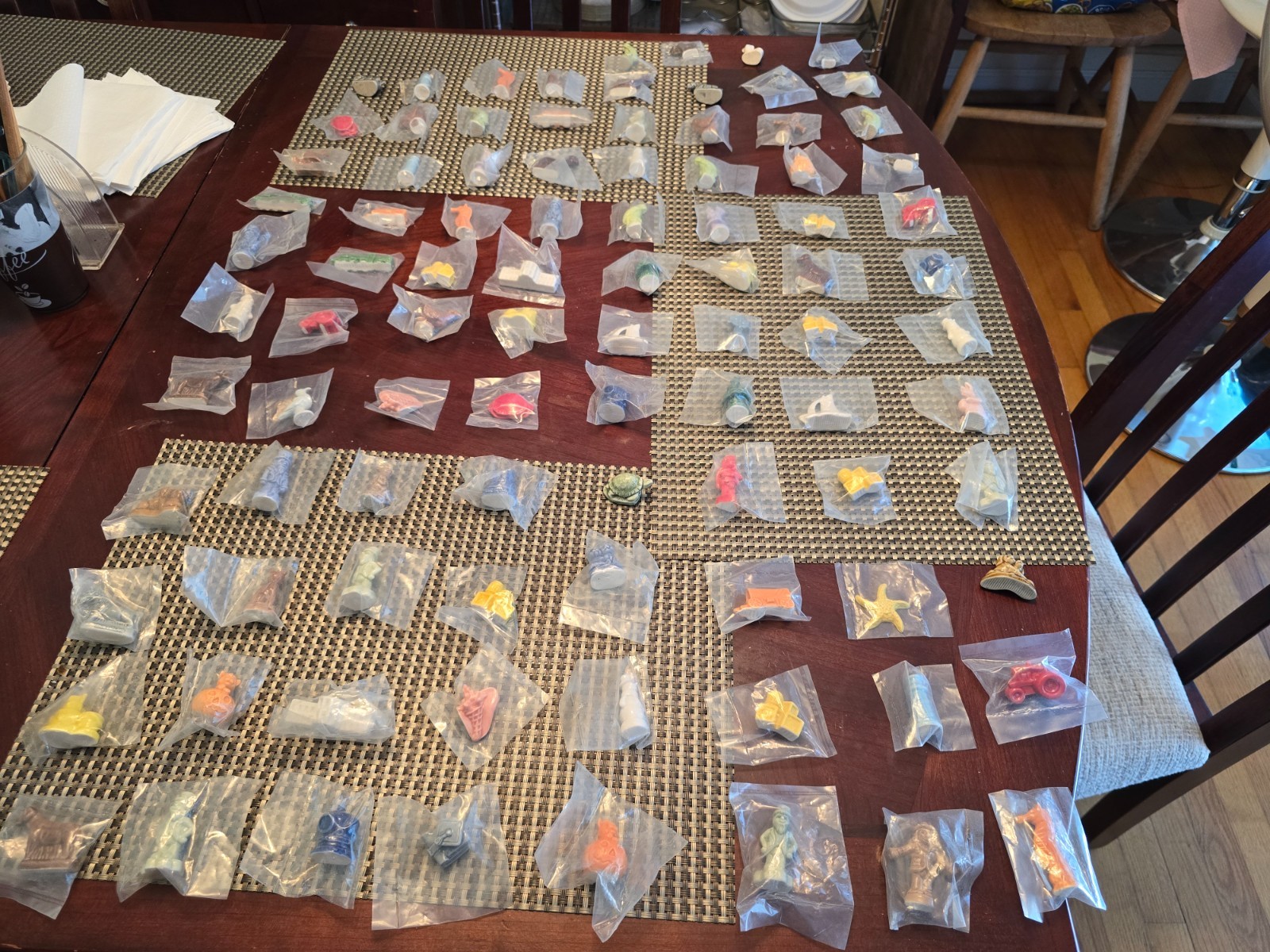 Huge Lot Of 92 Assort.  Wade Whimsies Red Rose Tea Figurines  ~  ALL MINT NEW