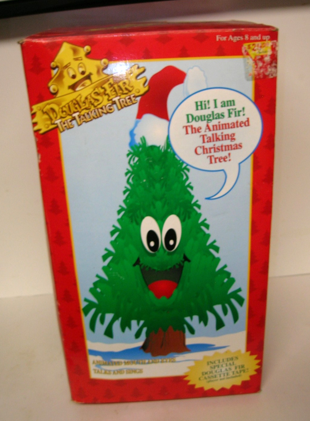 Vintage 1996 Gemmy Douglas Fir The Talking Tree Animated Christmas Tested Box