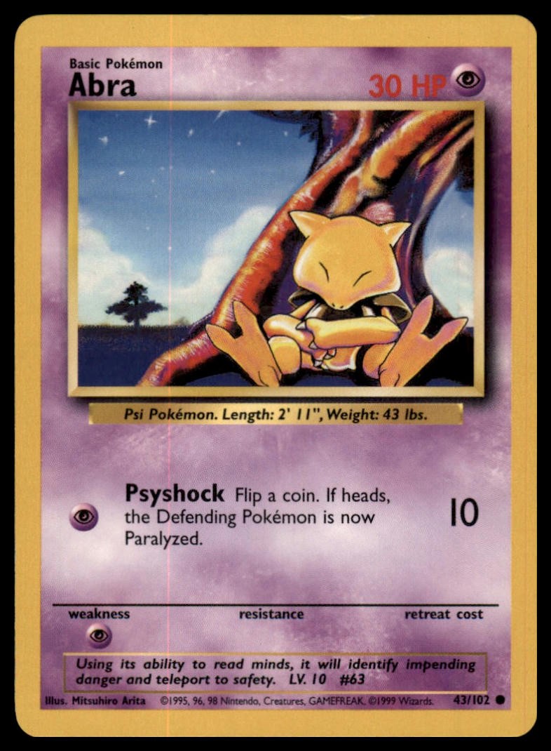 Base Set #043/102 Abra