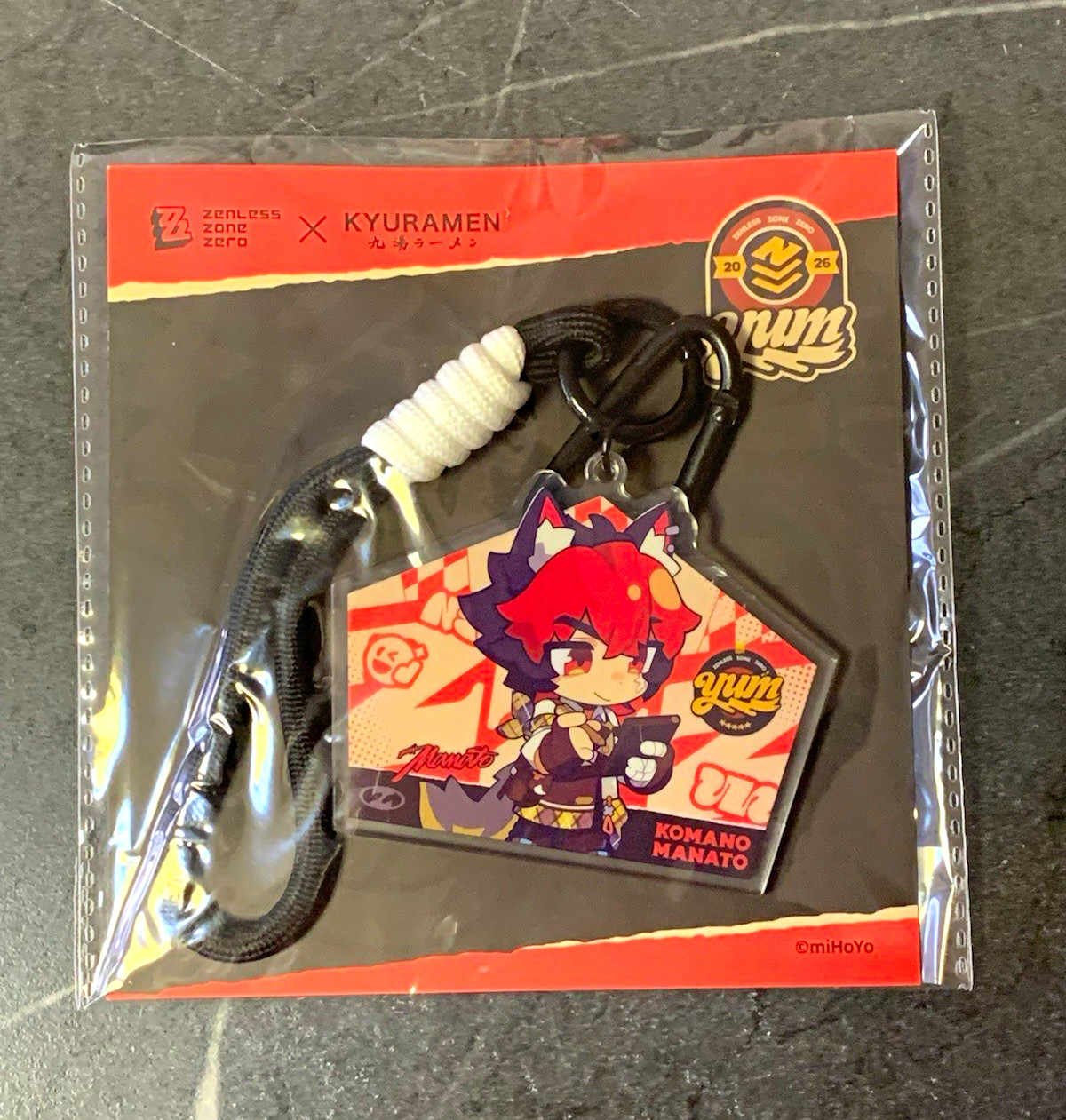 New ZZZ Zenless Zone Zero X Kyuramen Acrylic Keychain Komano Manato