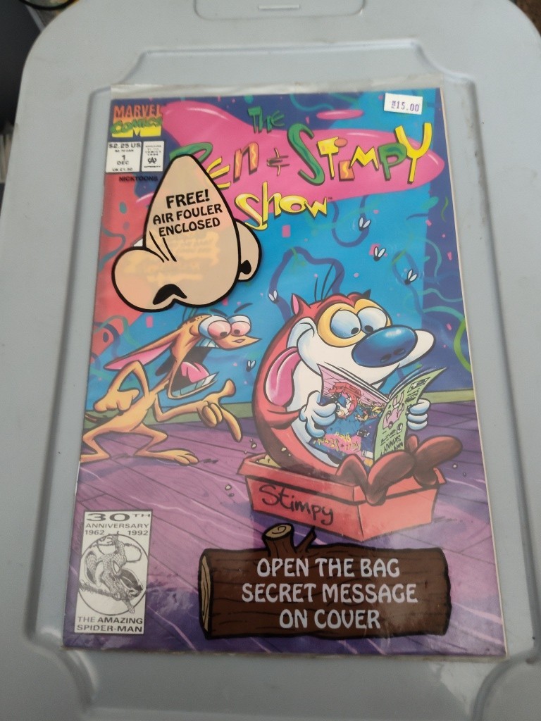 Ren and Stimpy Show #1 Still Sealed In Polybag Marvel Comics 1992 Nicktoons 