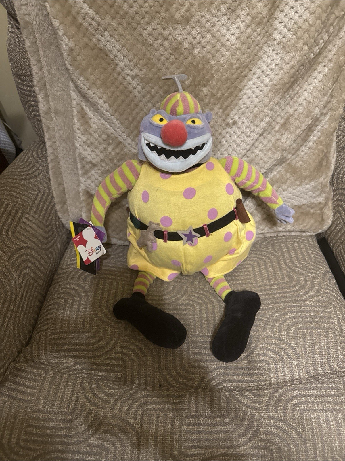 RARE VINTAGE 1993 Nightmare Before Christmas CLOWN 16” Plush Disney Store NWT