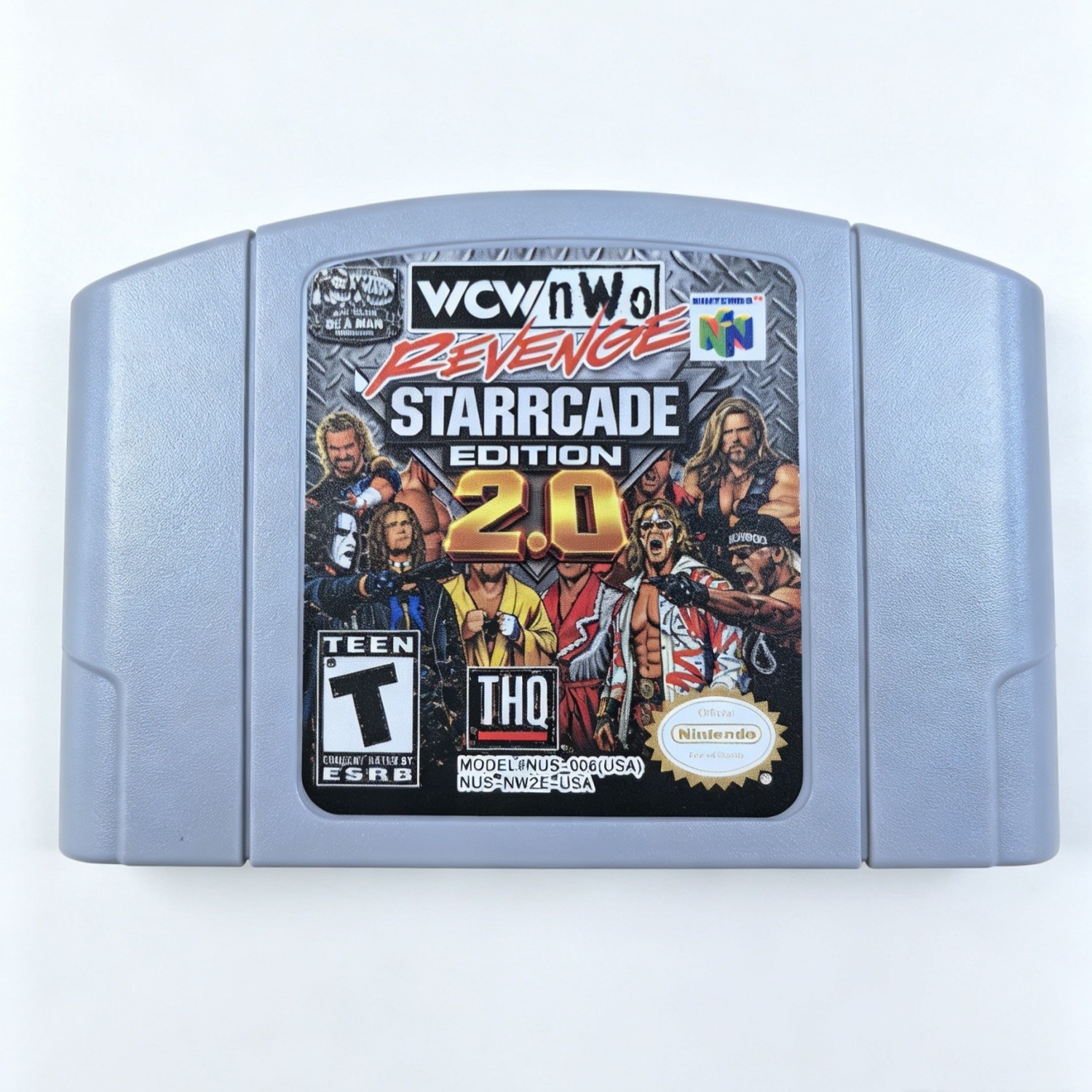 N64 Game WCW-nWo Revenge - Starrcade Edition v.2.0 (New stickers)
