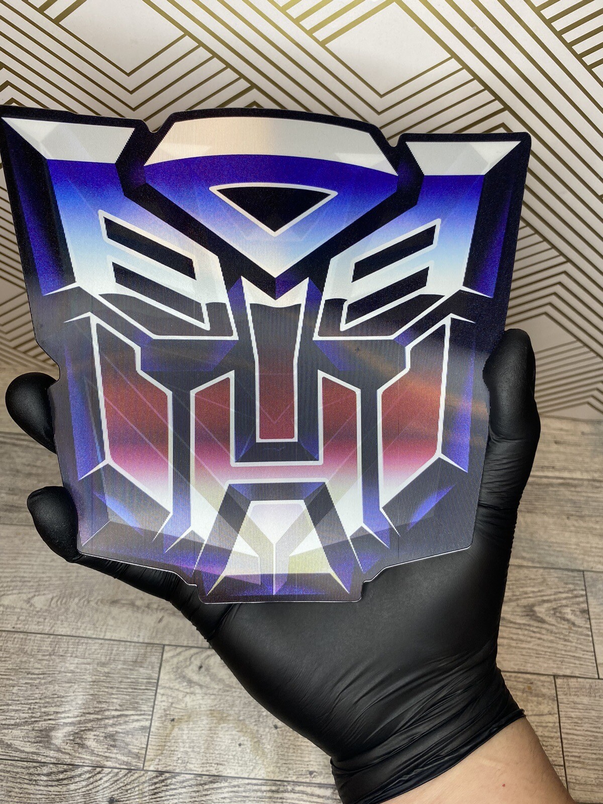 Transformers Autobot & Decepticon 3D Lenticular Motion Car Sticker Decal Peeker