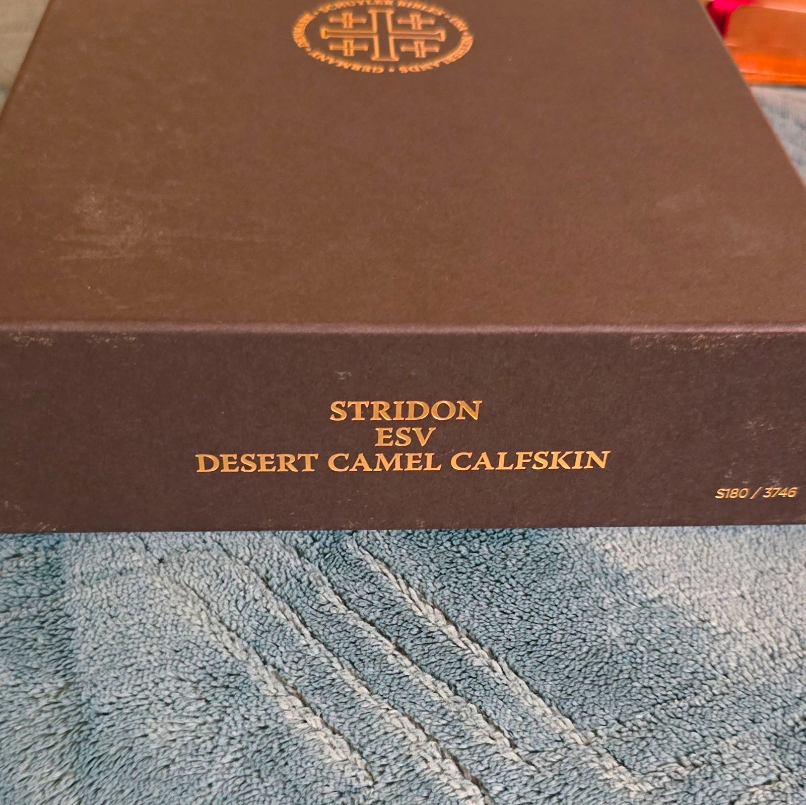 ESV Schuyler Stridon  Holy Bible Desert Camel Calfskin Leather 36gsm paper 