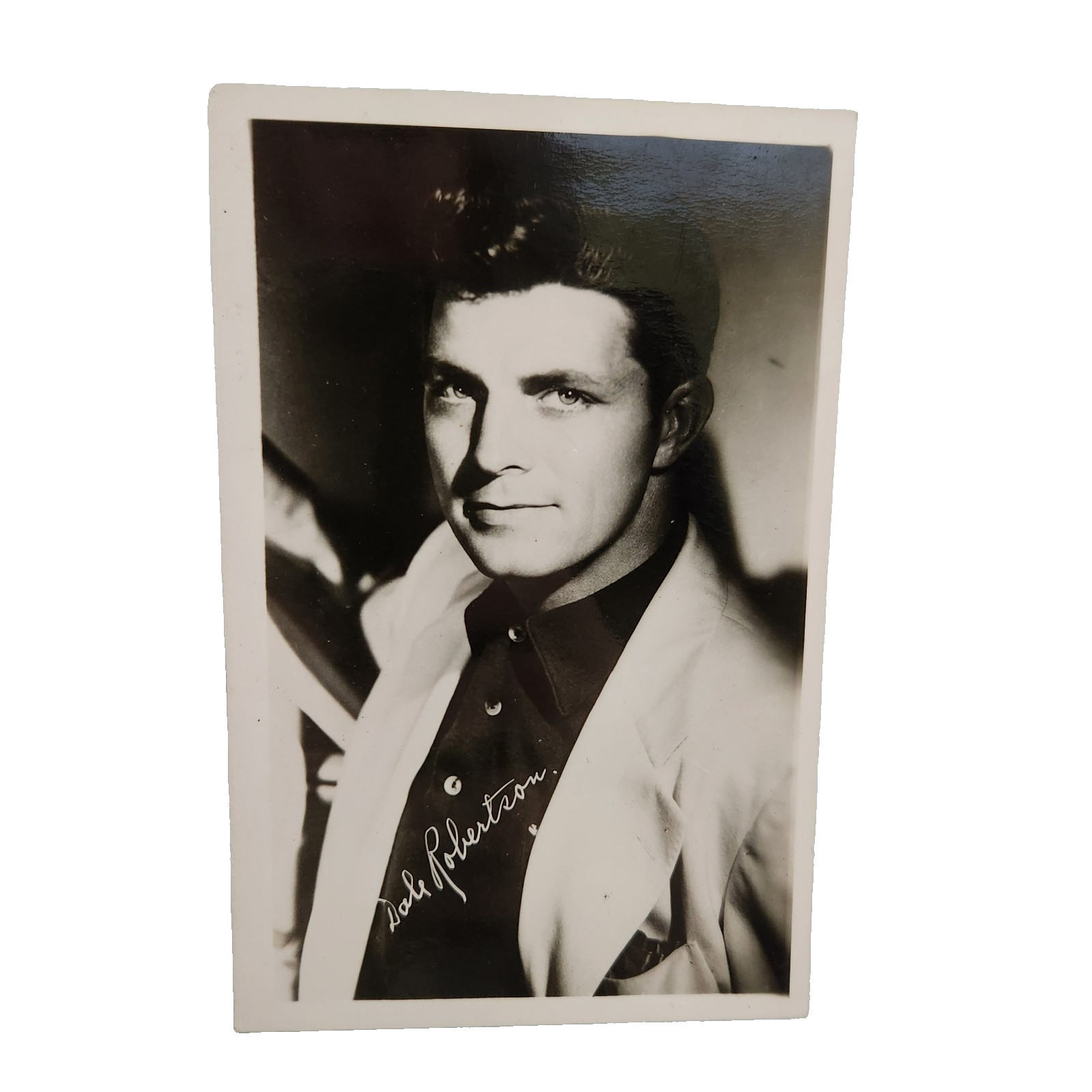 Dale Robertson Postcard RPPC Real Photo American Actor Movie Star Westerns