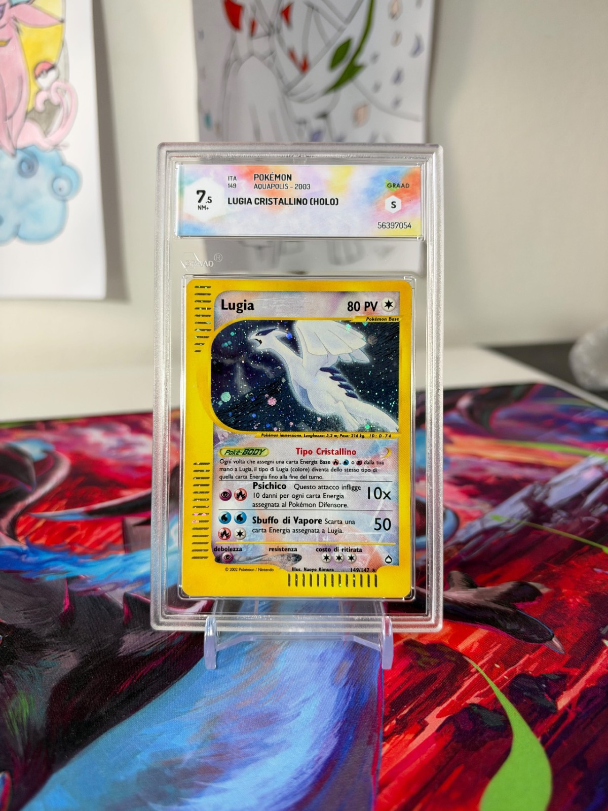 Lugia Crystal Aquapolis 149 Ita Grade 7.5