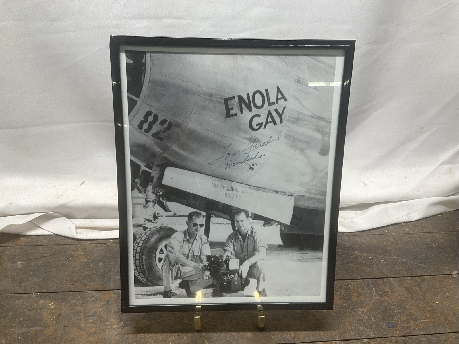 Thomas Tom Ferebee Enola Gay B-29 Bombardier WWII War Signed Autograph Photo