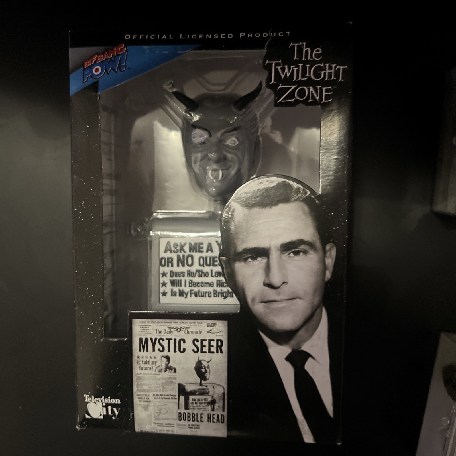 BIF BANG POW The Twilight Zone Mystic Seer Bobble Head 2009 *rare*