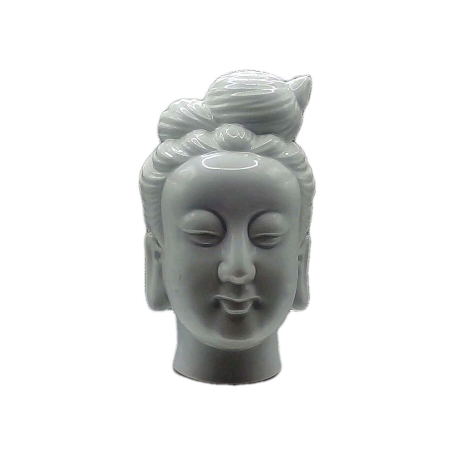 Vintage Japanese Kwan-Yin Porcelain Head Figurine 8.5
