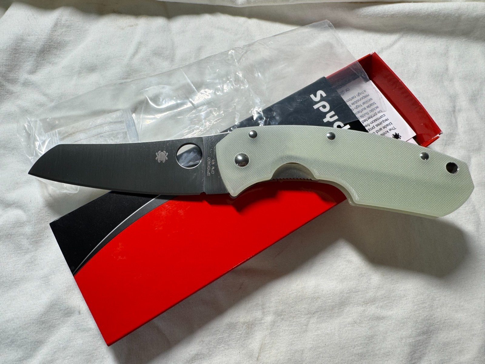 Spyderco Rock Lobster Jens Anso Blade HQ Exclusive Jade G-10 DLC CPM M4 NEW