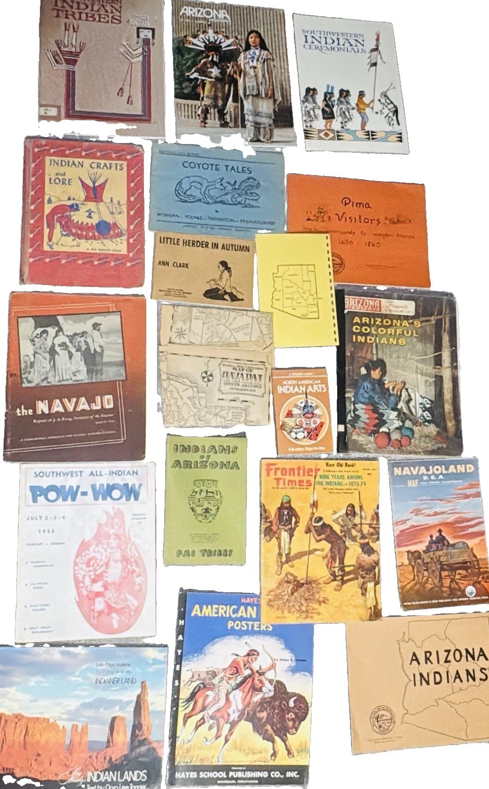Vintage Native American Indian Magazine/Book Ephemera Lot