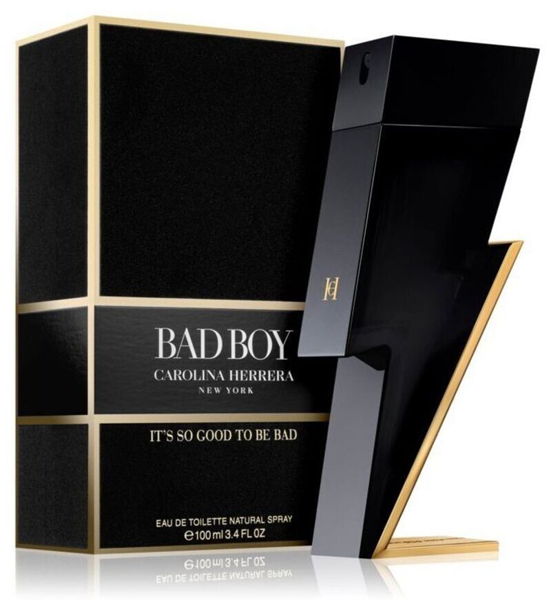 New in Box Bad Boy Eau De Toilette 3.4 Oz Carolina_Herrera EDT Spray for Men
