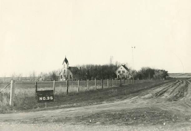 Upland Pasture Catholic Church Mission Elbowoods ND 1950s or earlier Old Photo