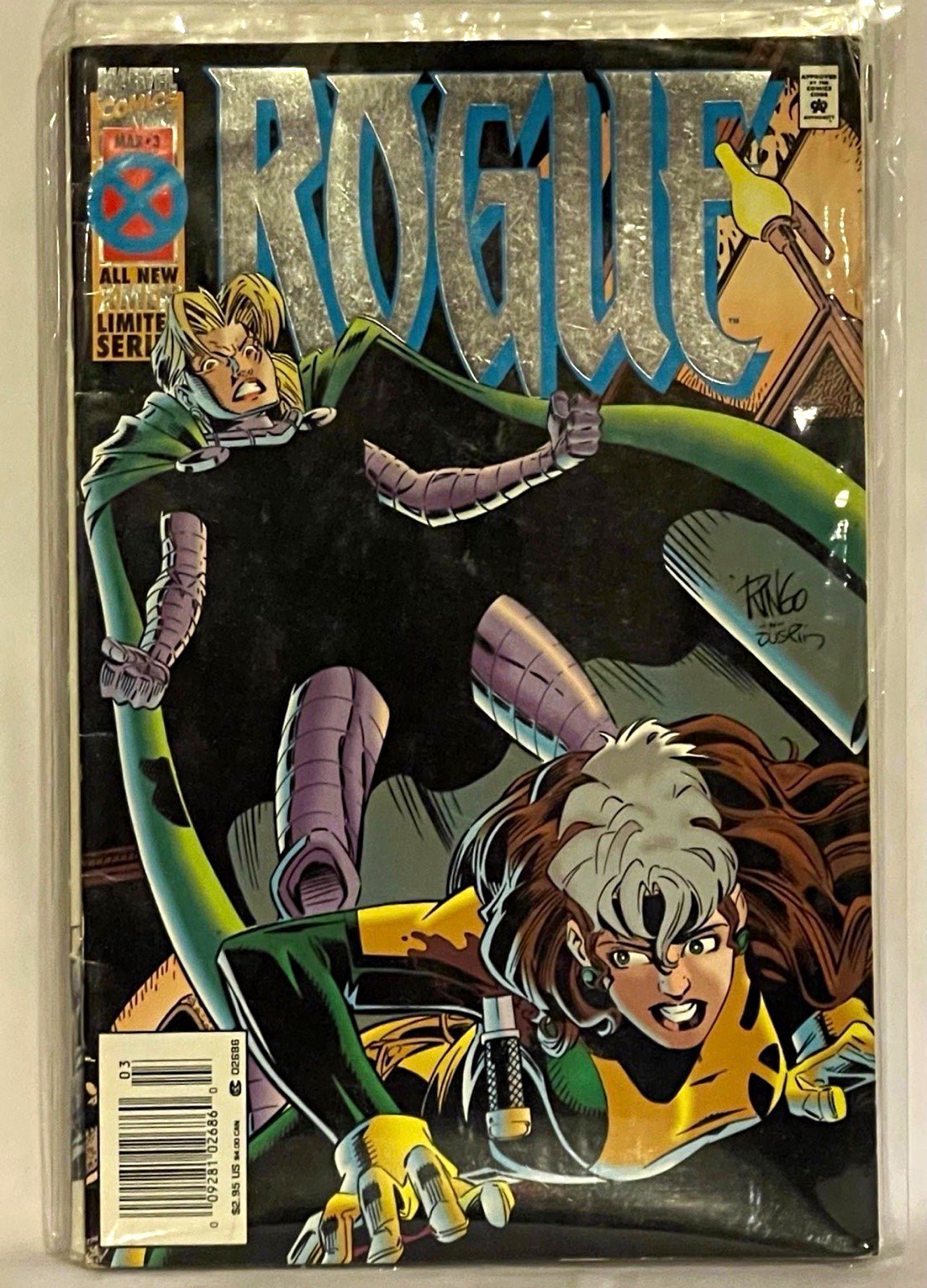 Marvel Comics Rogue #3 (1995) Modern Age Single Issue Comic Book, Boarded