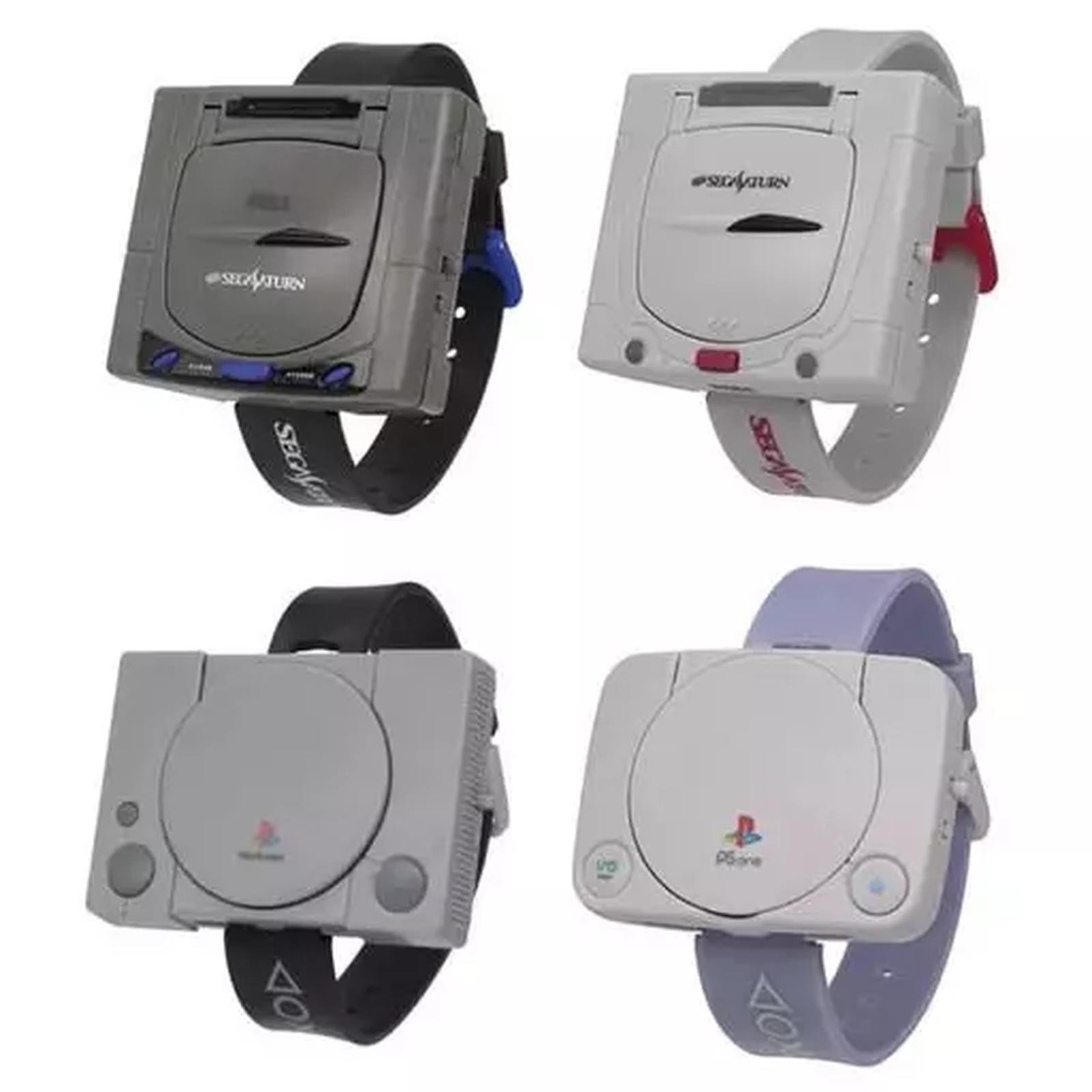 Set of 4 Sega Saturn & PlayStation VS Watch 22cm