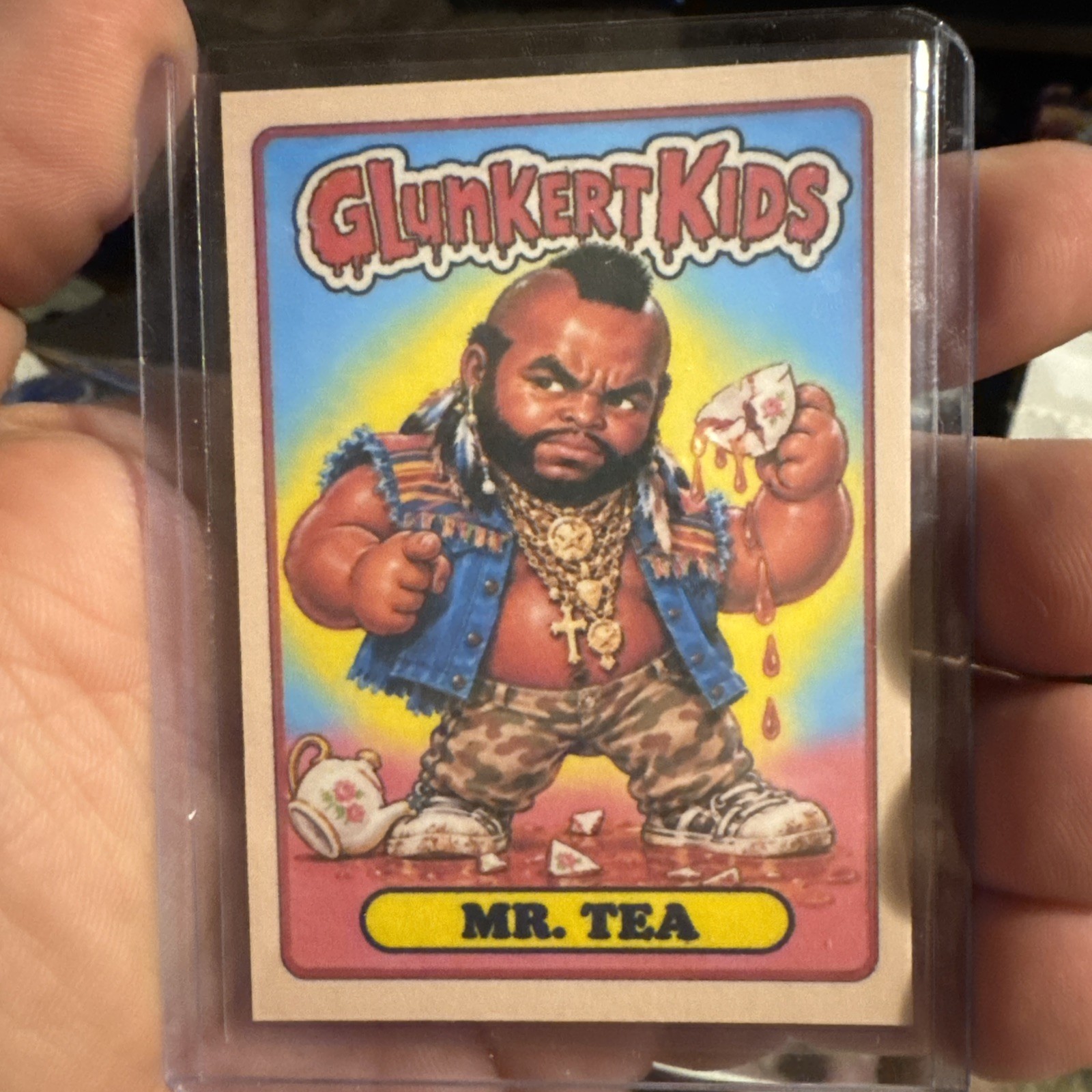 Glunkert Kids Mr Tea T A-Team Gpk Parody Art Card