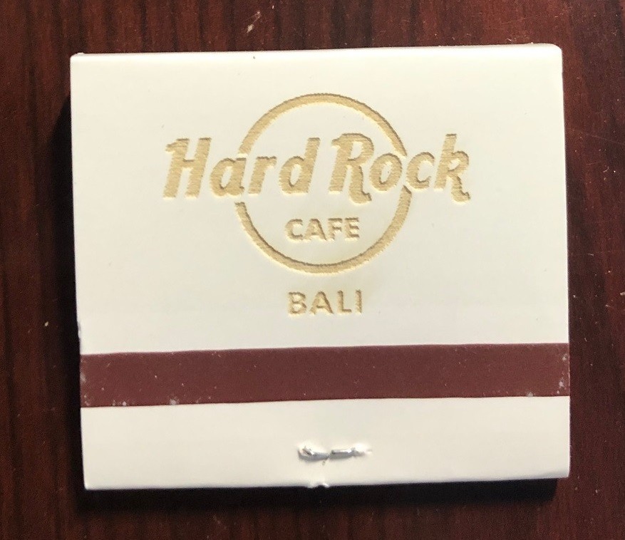 Hard Rock Cafe BALI Matchbook