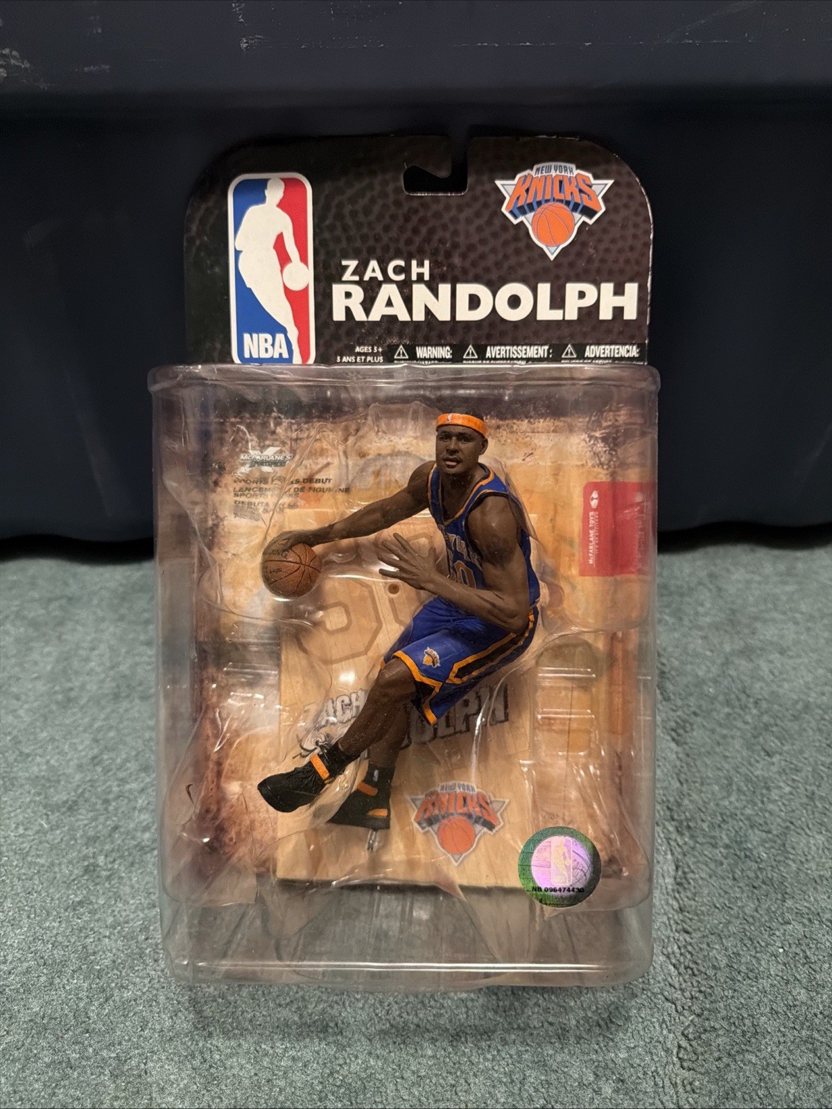 McFarlane Toys SportsPicks NBA Series 16 Zach Randolph New York Knicks