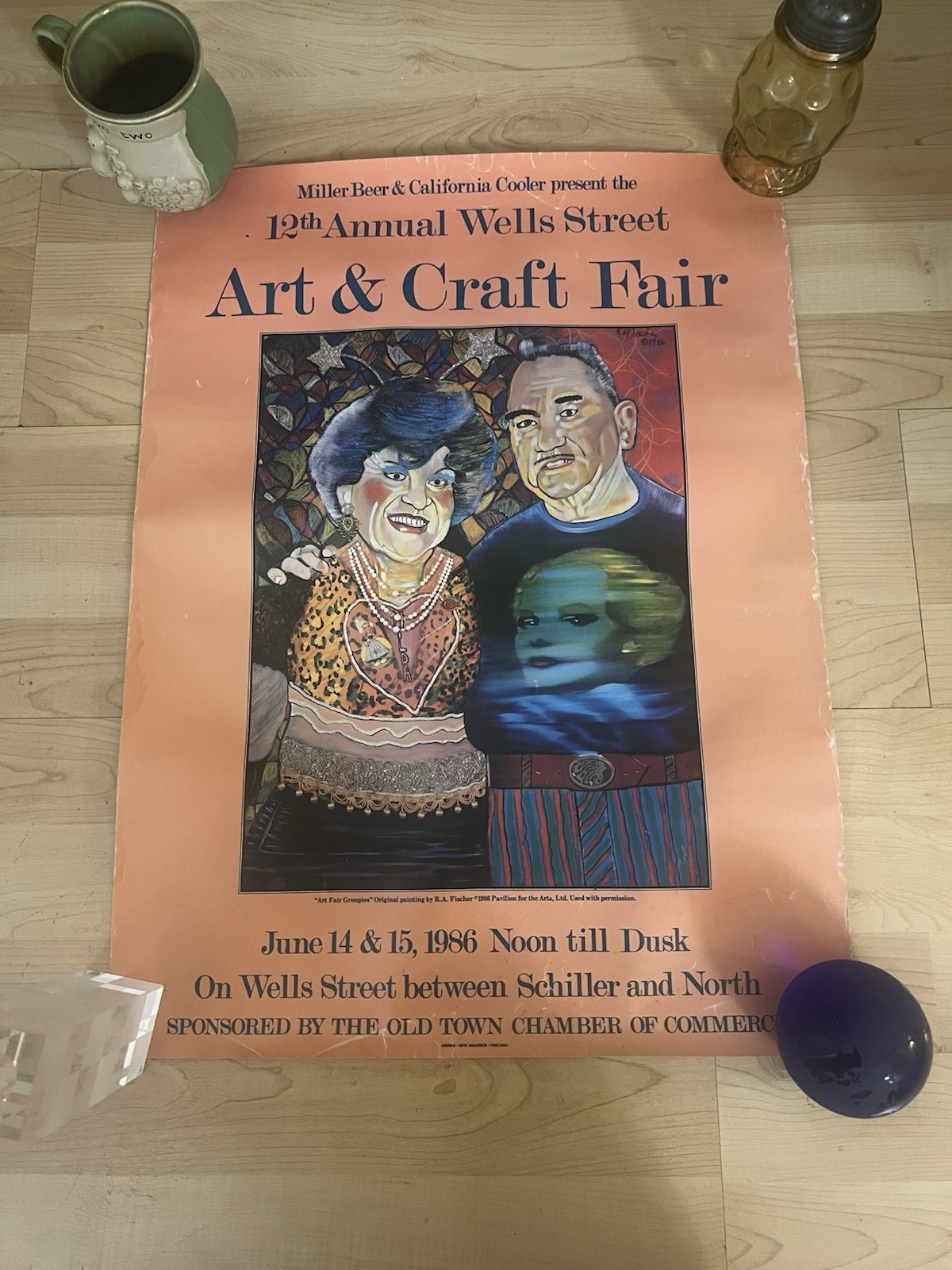 12th Annual Wells Street Arts And Crafts Fair Chicago Poster 23x17