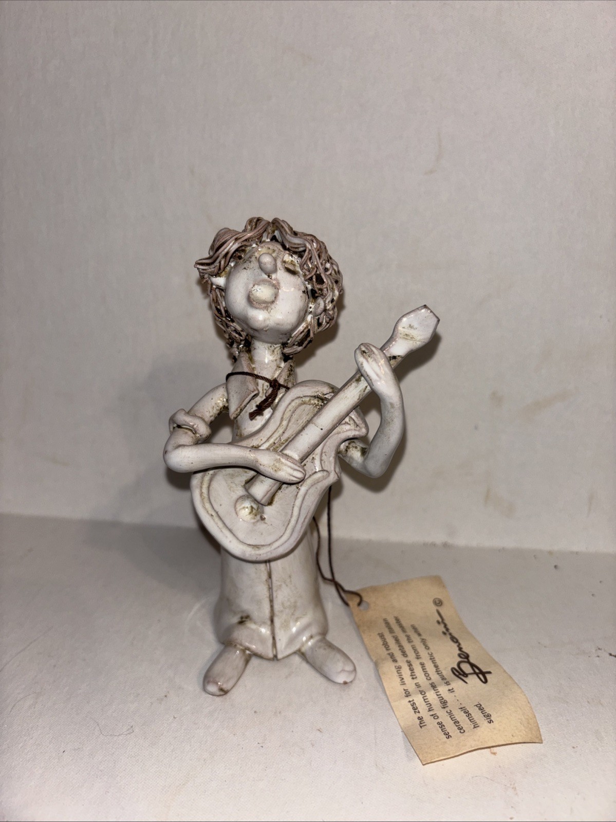 Vintage Dino Bencini Italy Guitarist 6 Inch Figure Guitar Player  