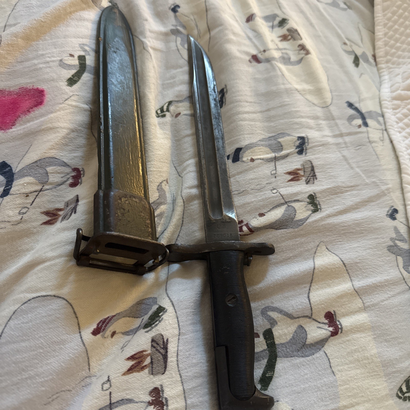 Antique Bayonet US SA 1914 U.S. 589038 Blade 10