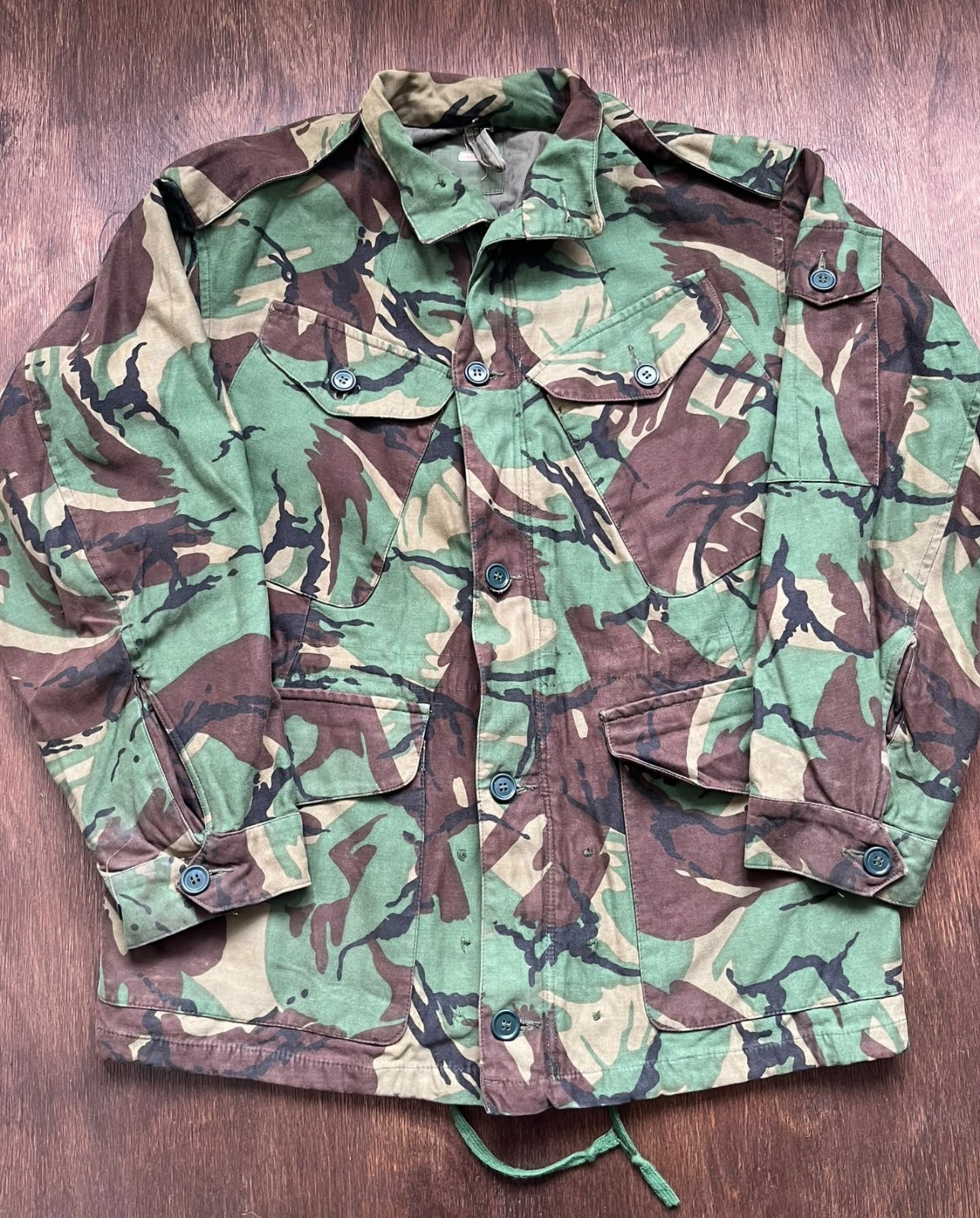 Vintage British Army P68 1968 DPM Combat Smock Jacket Falklands Era Camo