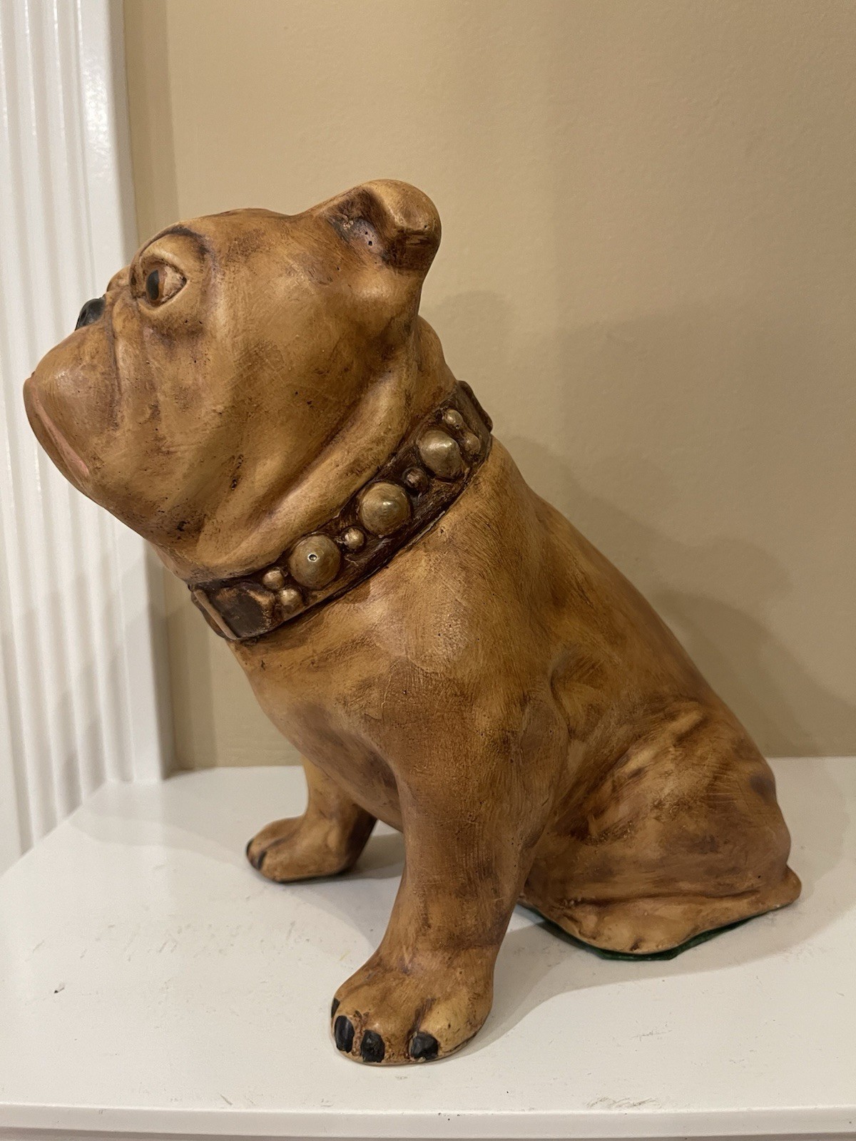 vintage bulldog figurine RARE 9”
