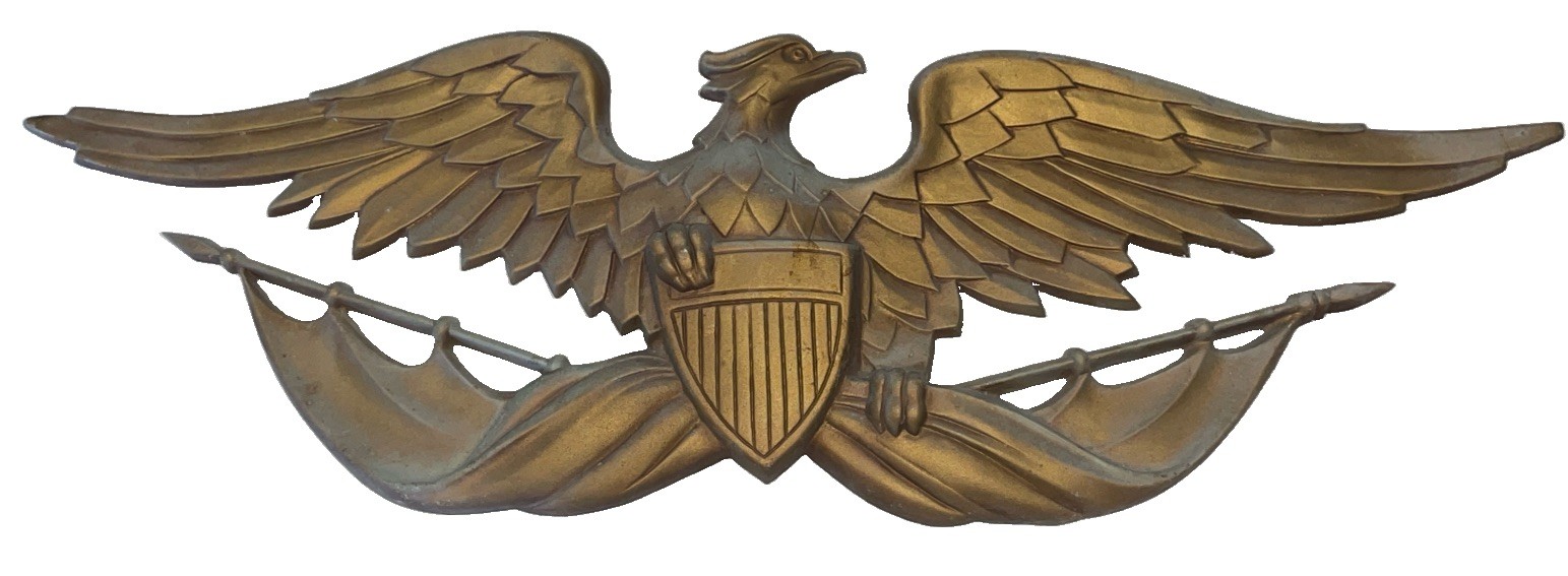 Vintage Sexton Metal Eagle Bird Wall Plaque with Shield and Wings Spread