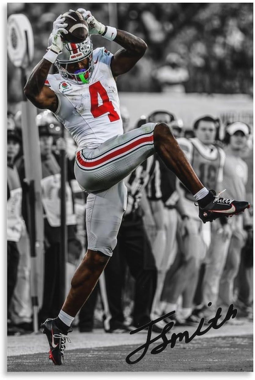 Jeremiah Smith Athletic Tribute Poster - Premium Sports Wall Art Decor24x36