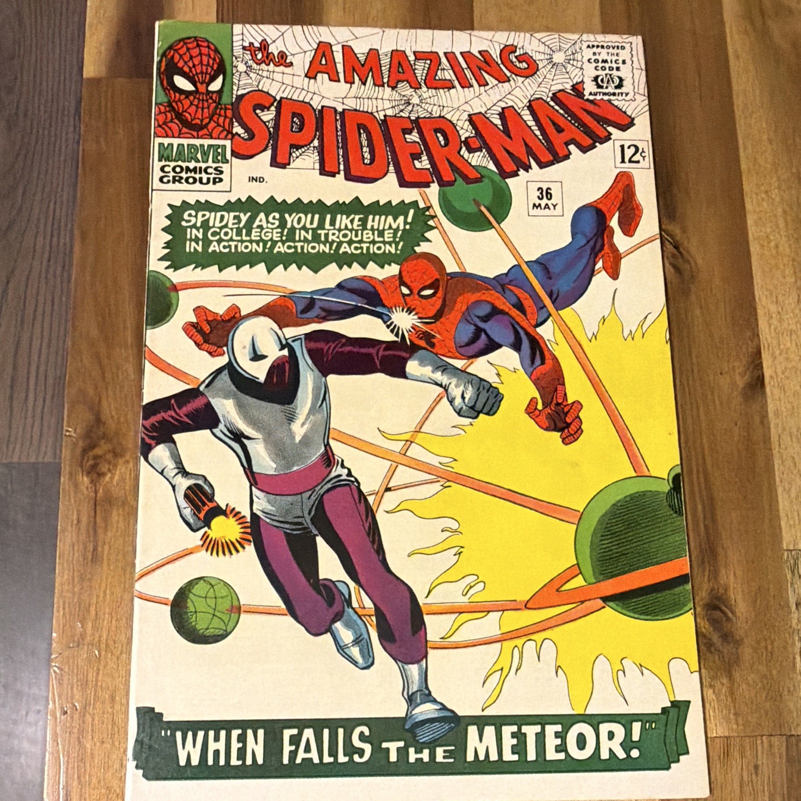 The Amazing Spider-Man #36 VF-1st App of Looter(Meteor Man) 1966 Silver Age 