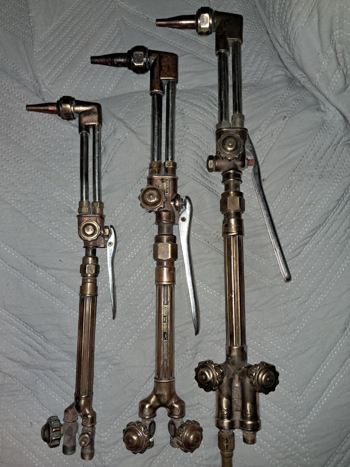 Vintage  Victor CA2460 ..CA1050. & CA 1350  Acytaline Torches Gauge Lot