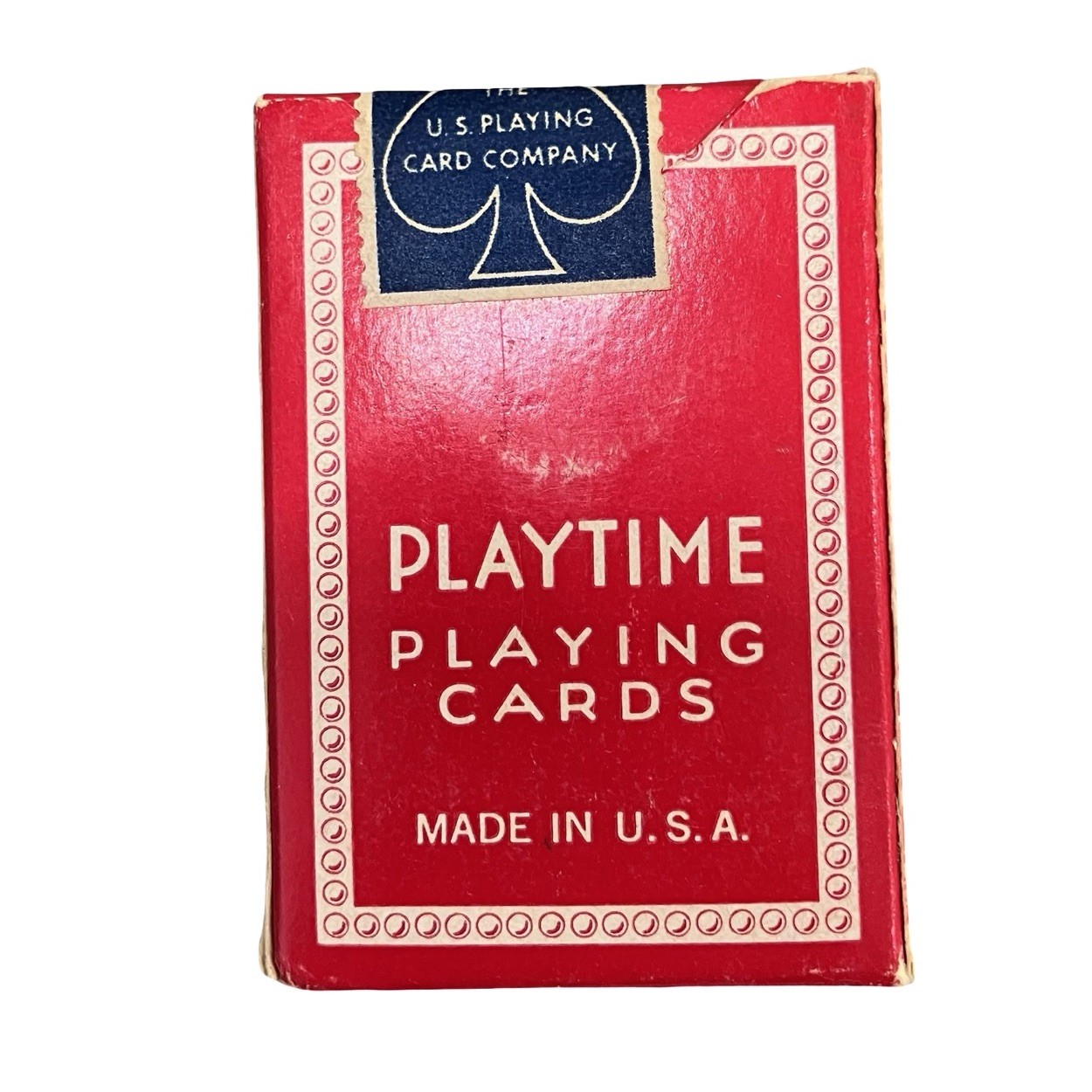 NEW Playtime Miniature Decks Playing Cards Red Mini Pocket Sized Travel Vintage